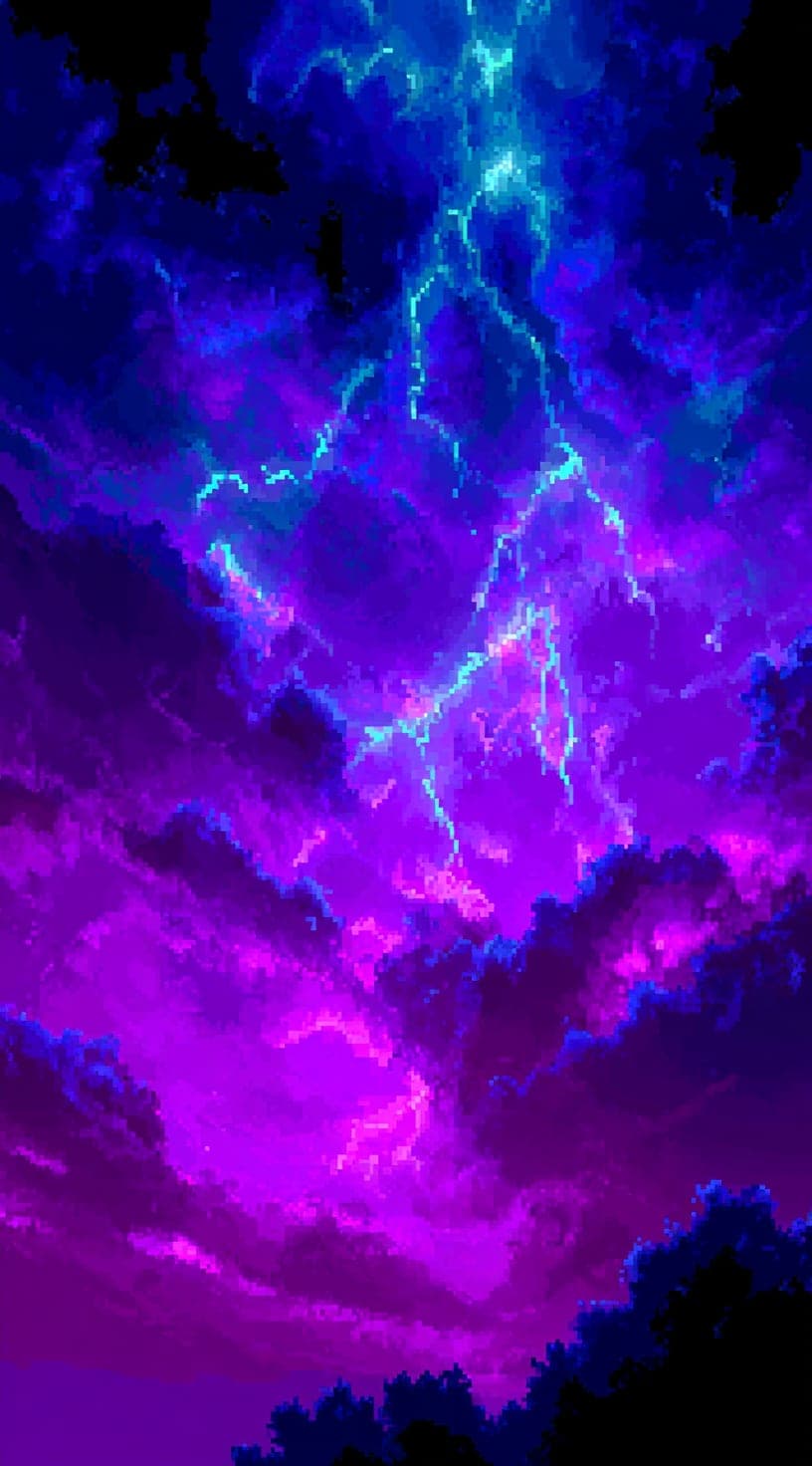 Electric Storm. Night piece by Desi Baker.